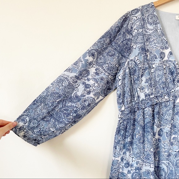 Rachel Zoe Paisley Long Sleeve Maxi Dress - Picture 6 of 9